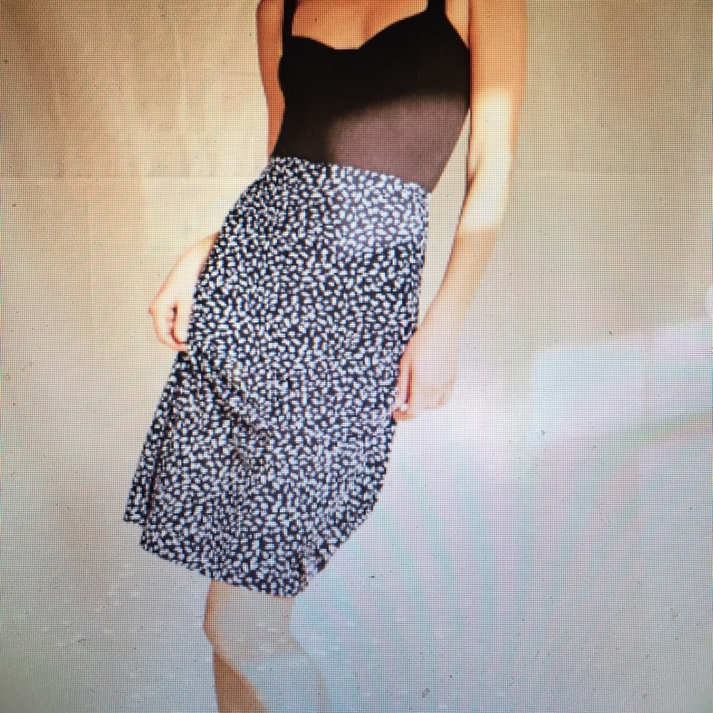 High rise midi skirt